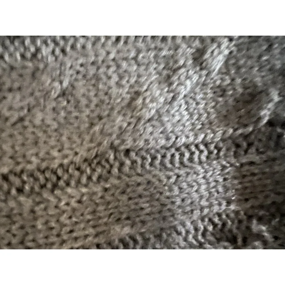 Robert Stanley Home‎ Collection Gray KNIT Table Runner with POM POMS - 14